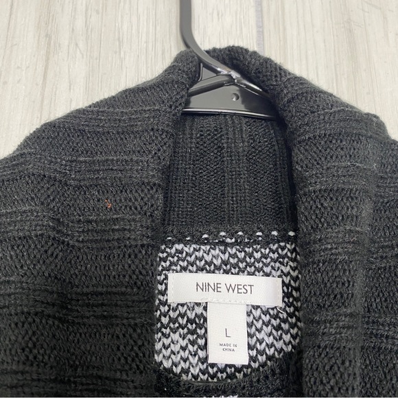 Nine West Ribbed Leopard Animal Print Turtleneck Sweater size L Large - Picture 11 of 12